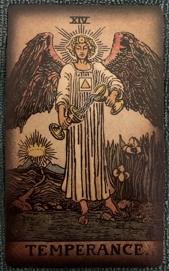 Temperance, card 14 from the Major Arcana